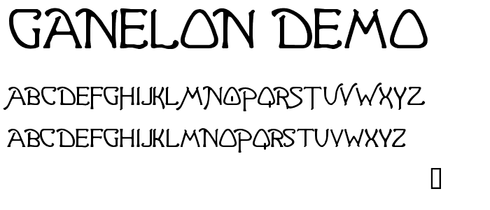 Ganelon Demo font